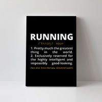 Funny Running Definition Noun Runner Track Field Gift Coach Canvas