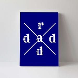 Funny Rad Dad Gift For Fathers Day Retro Style Art Cute Gift Canvas