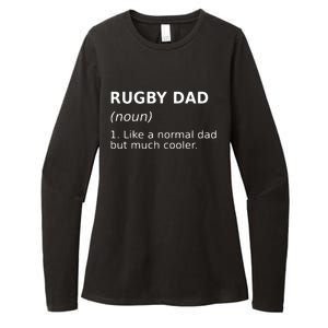 Funny Rugby Dad Perfect Rugby Gift Idea Womens CVC Long Sleeve Shirt