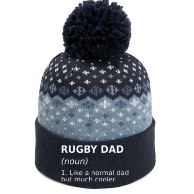 Funny Rugby Dad Perfect Rugby Gift Idea The Baniff Cuffed Pom Beanie