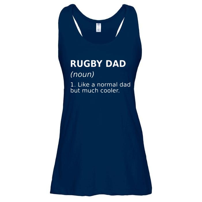 Funny Rugby Dad Perfect Rugby Gift Idea Ladies Essential Flowy Tank