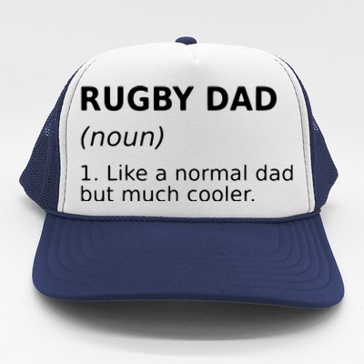 Funny Rugby Dad Perfect Rugby Gift Idea Trucker Hat