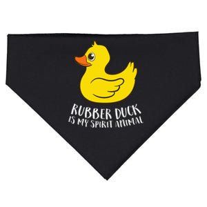 Funny Rubber Duck Spirit Animal USA-Made Doggie Bandana