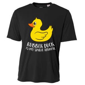 Funny Rubber Duck Spirit Animal Cooling Performance Crew T-Shirt