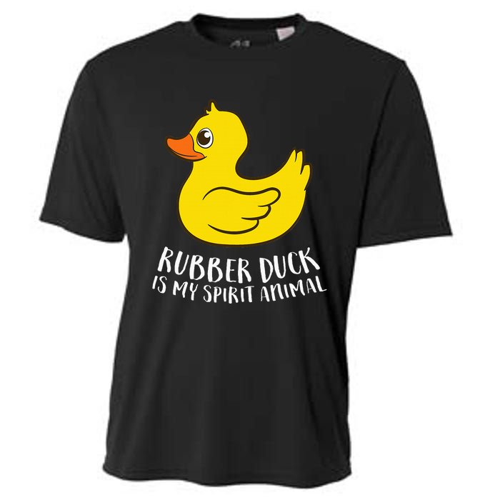 Funny Rubber Duck Spirit Animal Cooling Performance Crew T-Shirt