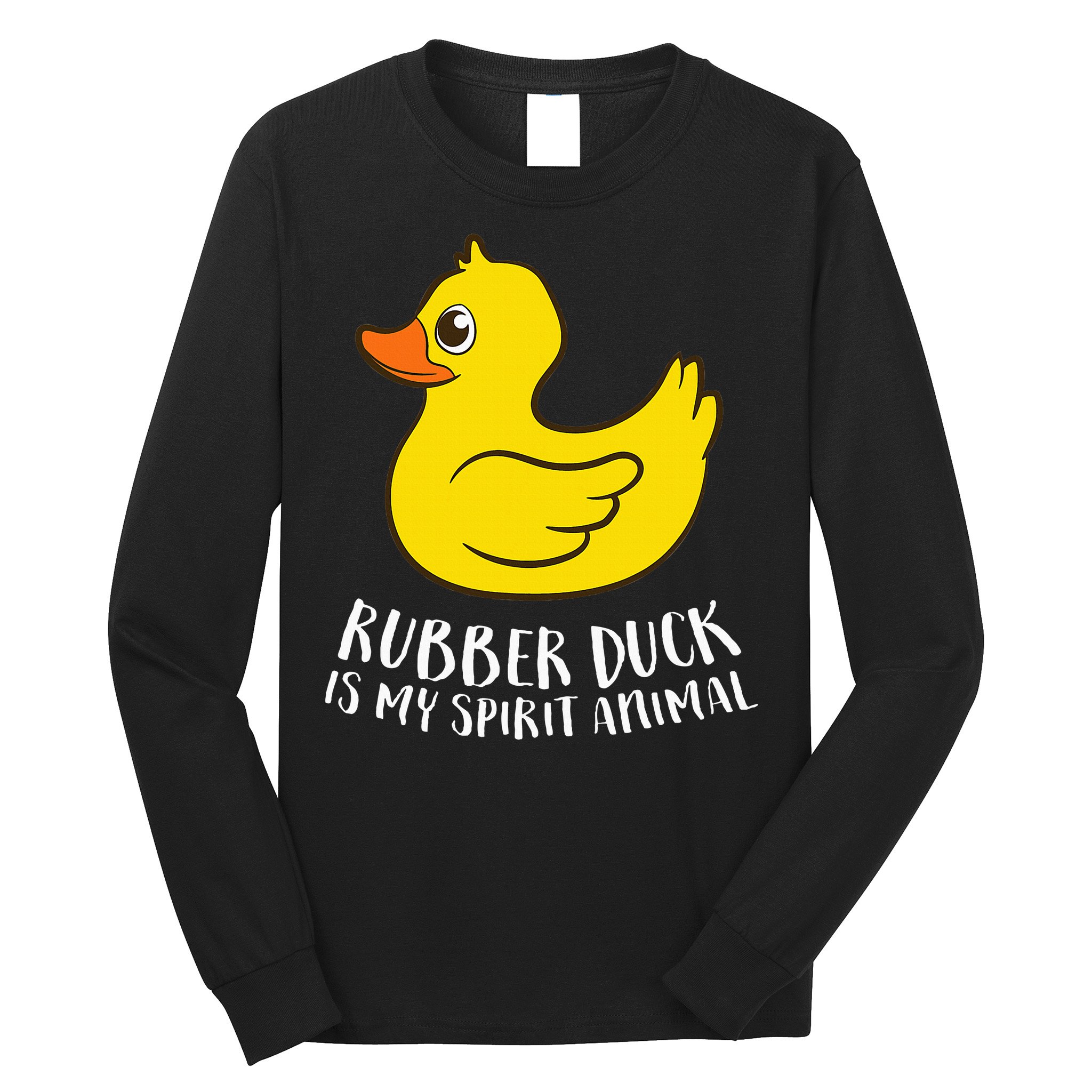 Funny Rubber Duck Spirit Animal Long Sleeve Shirt