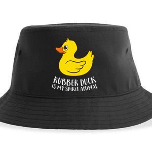 Funny Rubber Duck Spirit Animal Sustainable Bucket Hat