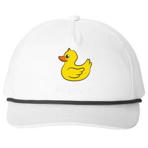 Funny Rubber Duck Spirit Animal Snapback Five-Panel Rope Hat