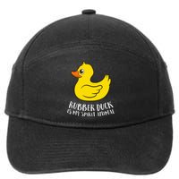 Funny Rubber Duck Spirit Animal 7-Panel Snapback Hat