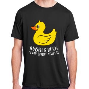 Funny Rubber Duck Spirit Animal Adult ChromaSoft Performance T-Shirt