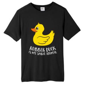 Funny Rubber Duck Spirit Animal Tall Fusion ChromaSoft Performance T-Shirt