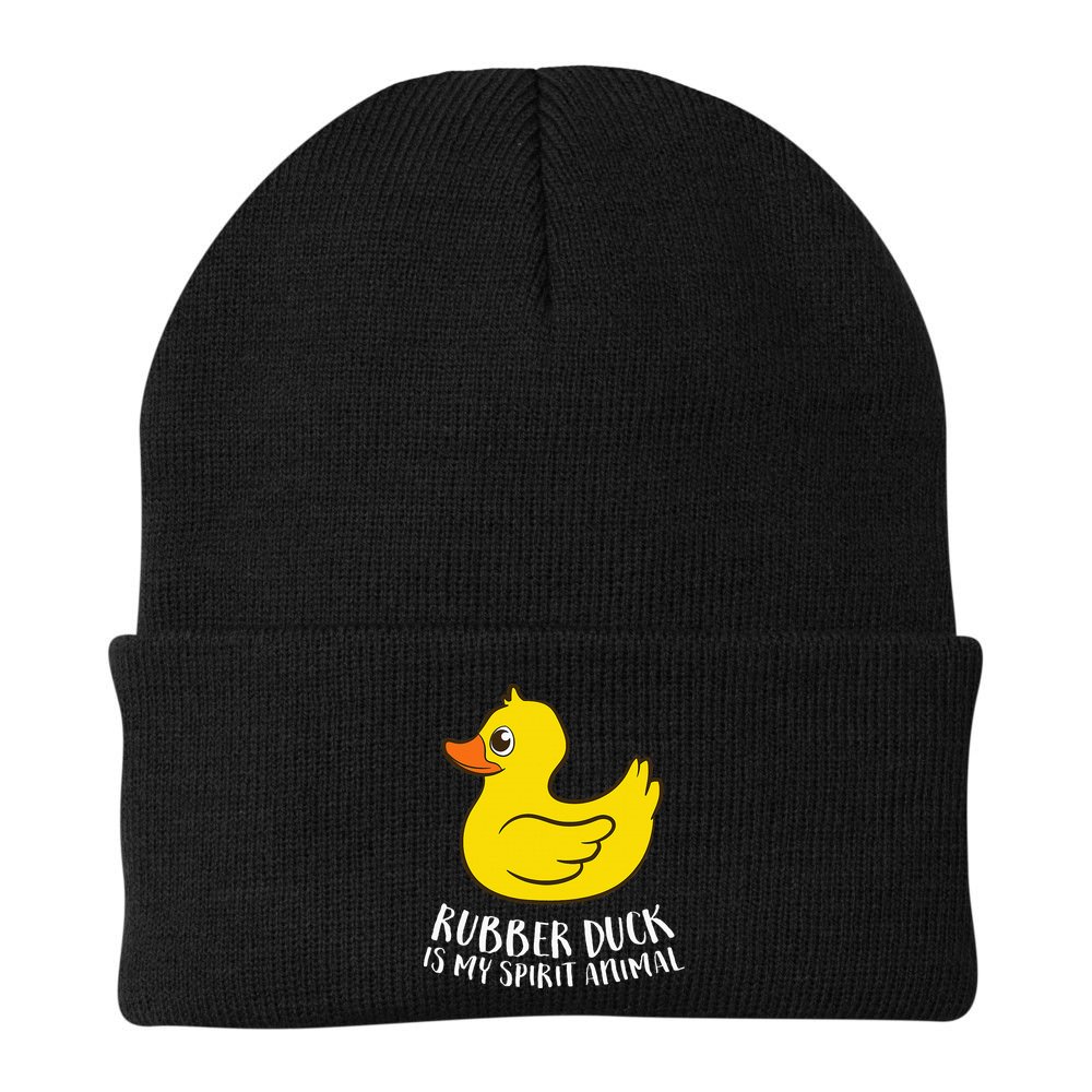 Funny Rubber Duck Spirit Animal Beanie