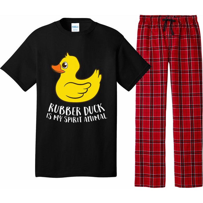 Funny Rubber Duck Spirit Animal Pajama Set