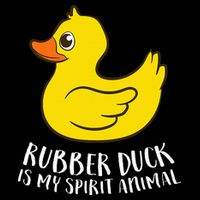 Funny Rubber Duck Spirit Animal 16 in Basic Backpack