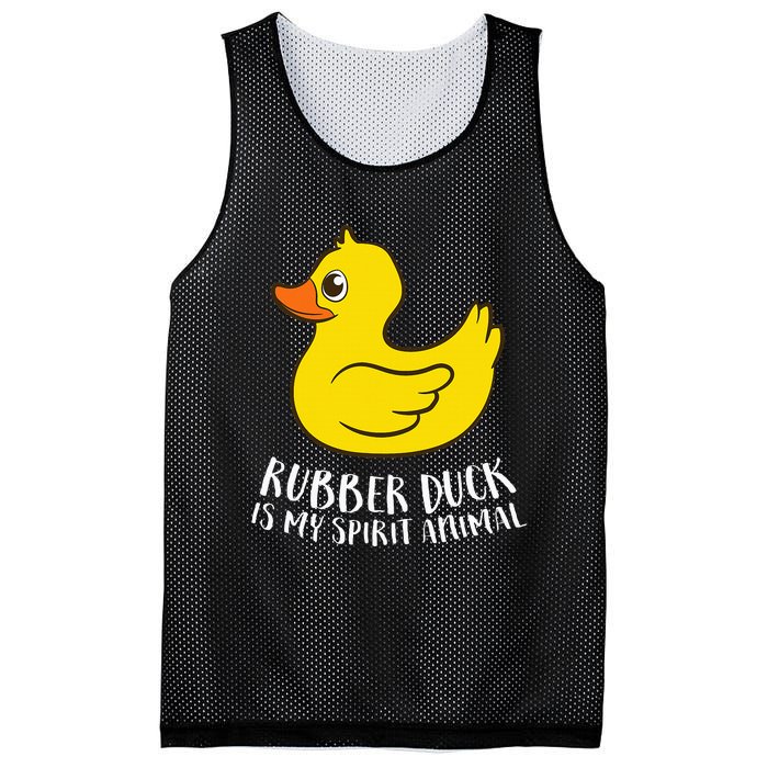 Funny Rubber Duck Spirit Animal Mesh Reversible Basketball Jersey Tank