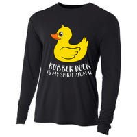 Funny Rubber Duck Spirit Animal Cooling Performance Long Sleeve Crew