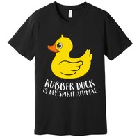 Funny Rubber Duck Spirit Animal Premium T-Shirt