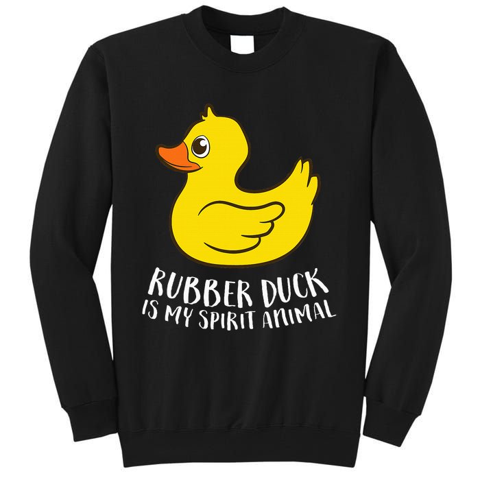 Funny Rubber Duck Spirit Animal Tall Sweatshirt