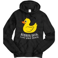 Funny Rubber Duck Spirit Animal Tie Dye Hoodie