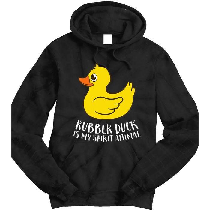 Funny Rubber Duck Spirit Animal Tie Dye Hoodie