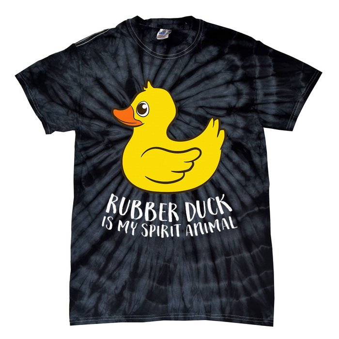 Funny Rubber Duck Spirit Animal Tie-Dye T-Shirt