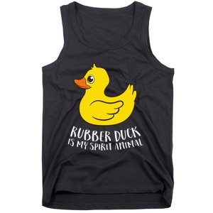 Funny Rubber Duck Spirit Animal Tank Top