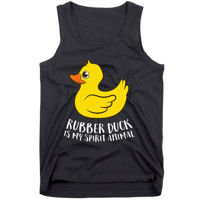 Funny Rubber Duck Spirit Animal Tank Top