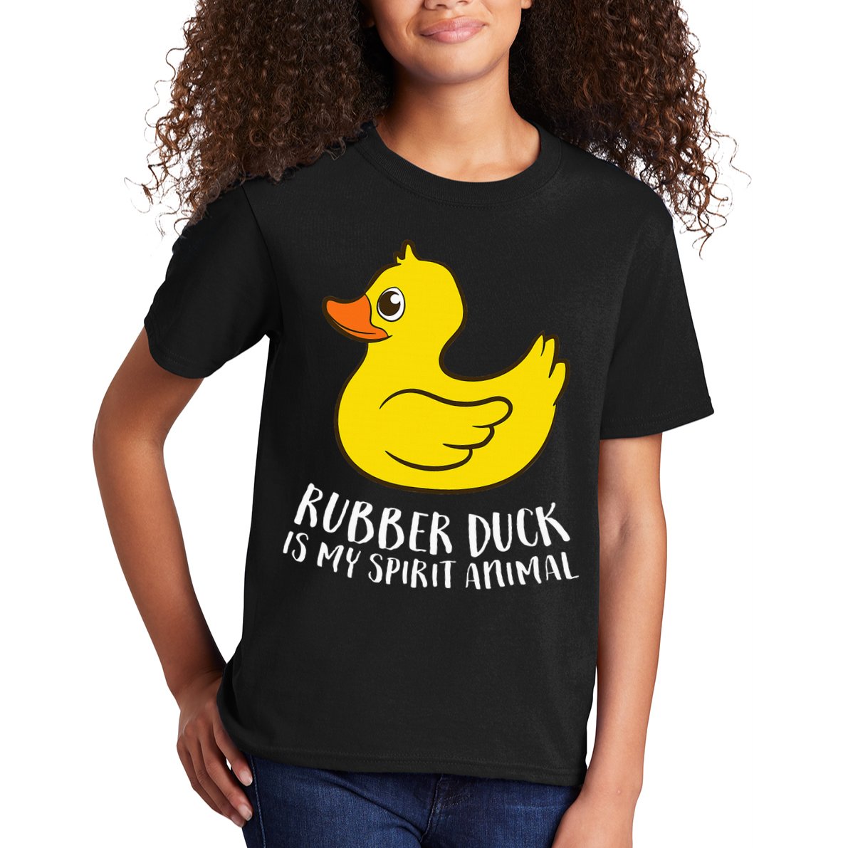 Funny Rubber Duck Spirit Animal Kids T-Shirt