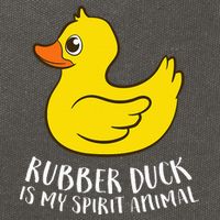 Funny Rubber Duck Spirit Animal Cotton Canvas Backpack