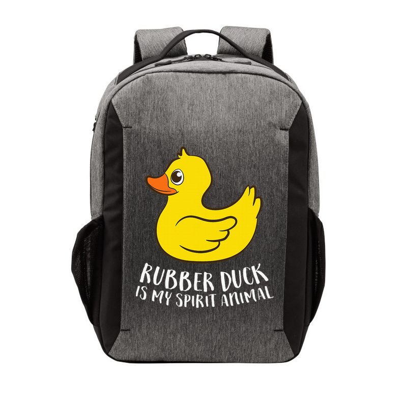 Funny Rubber Duck Spirit Animal Vector Backpack
