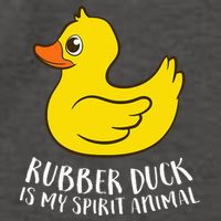 Funny Rubber Duck Spirit Animal Vector Backpack
