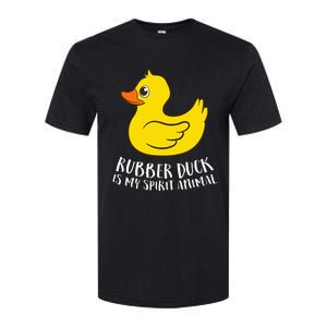 Funny Rubber Duck Spirit Animal Softstyle CVC T-Shirt