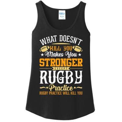 Funny Rugby Design Ladies Essential Tank