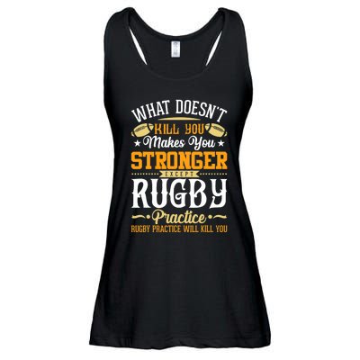 Funny Rugby Design Ladies Essential Flowy Tank