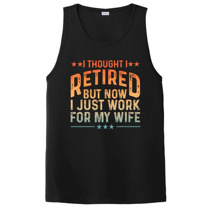 Funny Retired Design Retired Retiree Retirement PosiCharge Competitor Tank