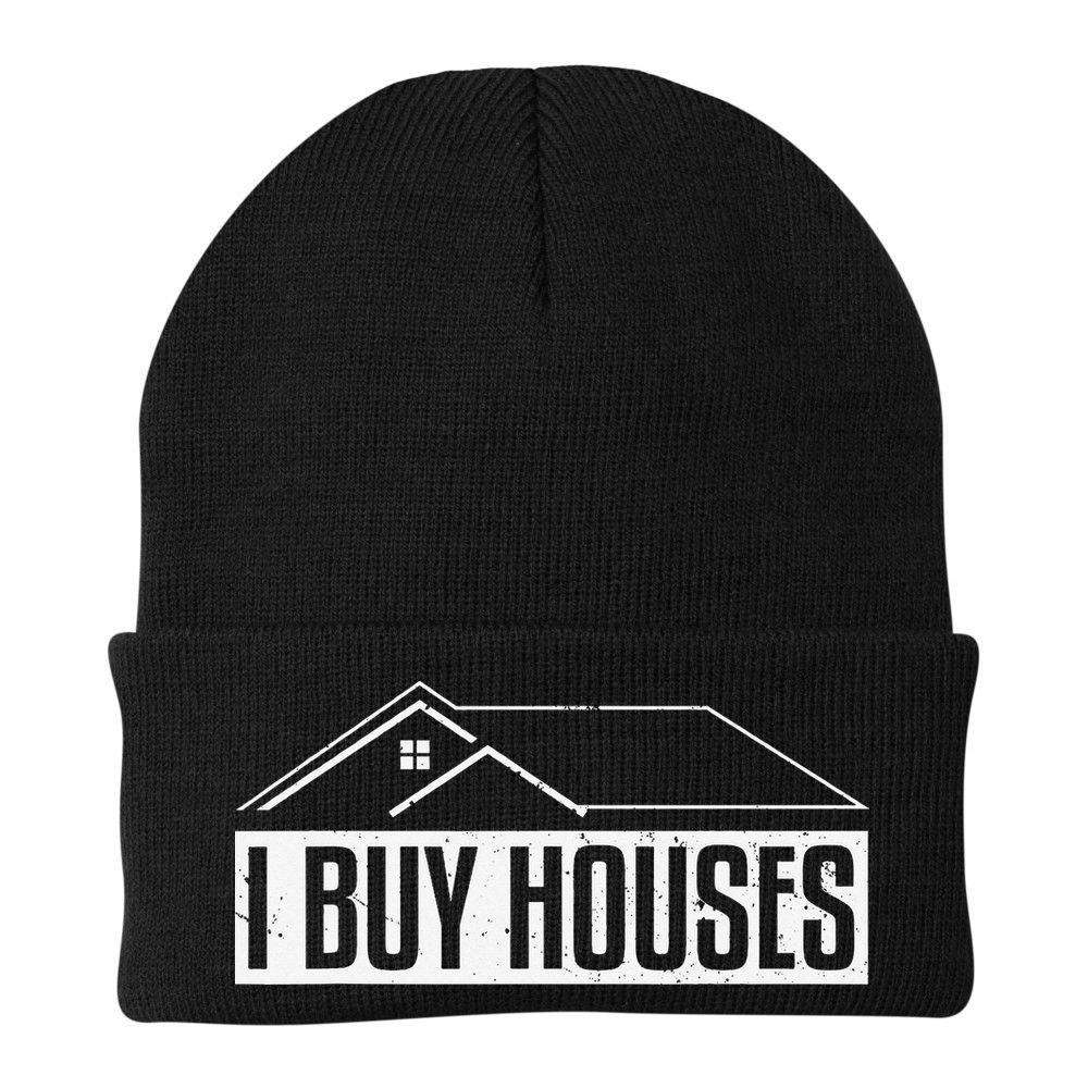 Funny Real Estate Investor Art For Women Rental Property Gift Beanie