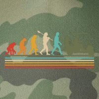 Funny Retro Evolution Of A Golfer Legacy Tie Dye Trucker Hat