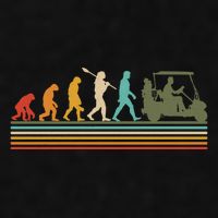 Funny Retro Evolution Of A Golfer Ladies PosiCharge Tri-Blend Wicking Tank