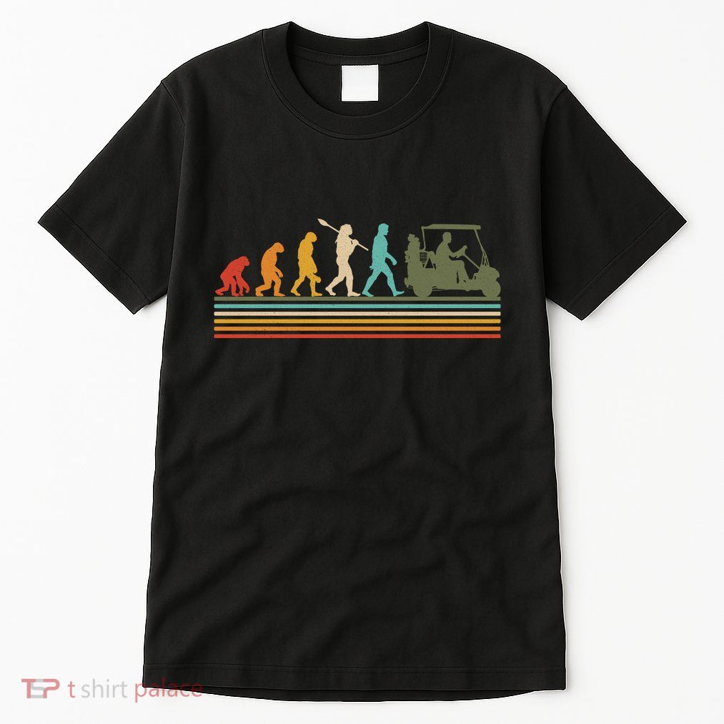Funny Retro Evolution Of A Golfer Tall T-Shirt