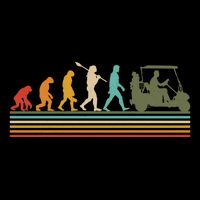 Funny Retro Evolution Of A Golfer Backpack