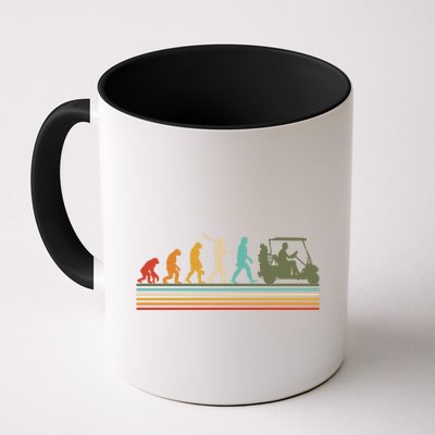 Funny Retro Evolution Of A Golfer Mug