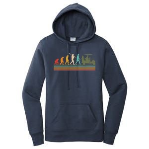 Funny Retro Evolution Of A Golfer Women's Pullover Hoodie