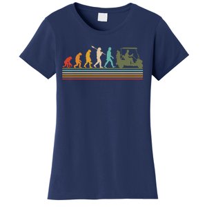 Funny Retro Evolution Of A Golfer Women's T-Shirt