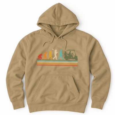 Funny Retro Evolution Of A Golfer Hoodie