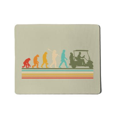 Funny Retro Evolution Of A Golfer Mousepad