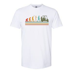 Funny Retro Evolution Of A Golfer Softstyle CVC T-Shirt