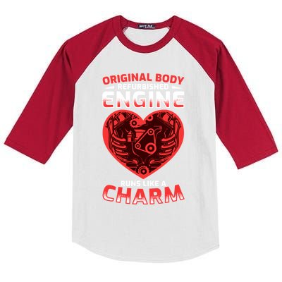 Funny Refurbished Engine Meaningful Gift Open Heart Surgery Gift Kids Colorblock Raglan Jersey