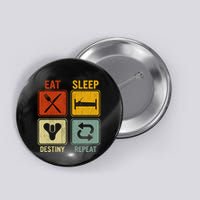 Funny Retro Eat Sleep Destiny Repeat Button