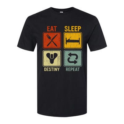 Funny Retro Eat Sleep Destiny Repeat Softstyle CVC T-Shirt