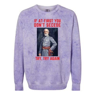 Funny Robert E. Lee Secede Civil War Secession Colorblast Crewneck Sweatshirt